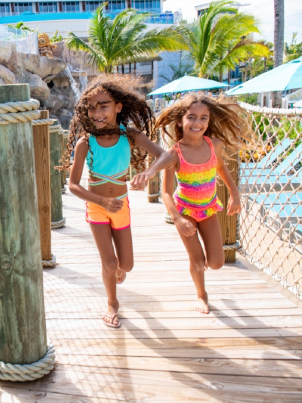 kids playing by pool
