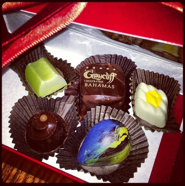 Assorted chocolates from Graycliff Chocolatier.