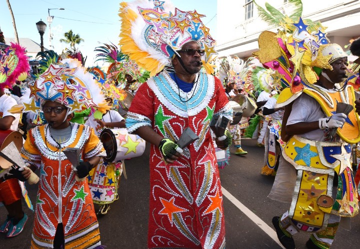 Junkanoo parade in downtown Nassau.