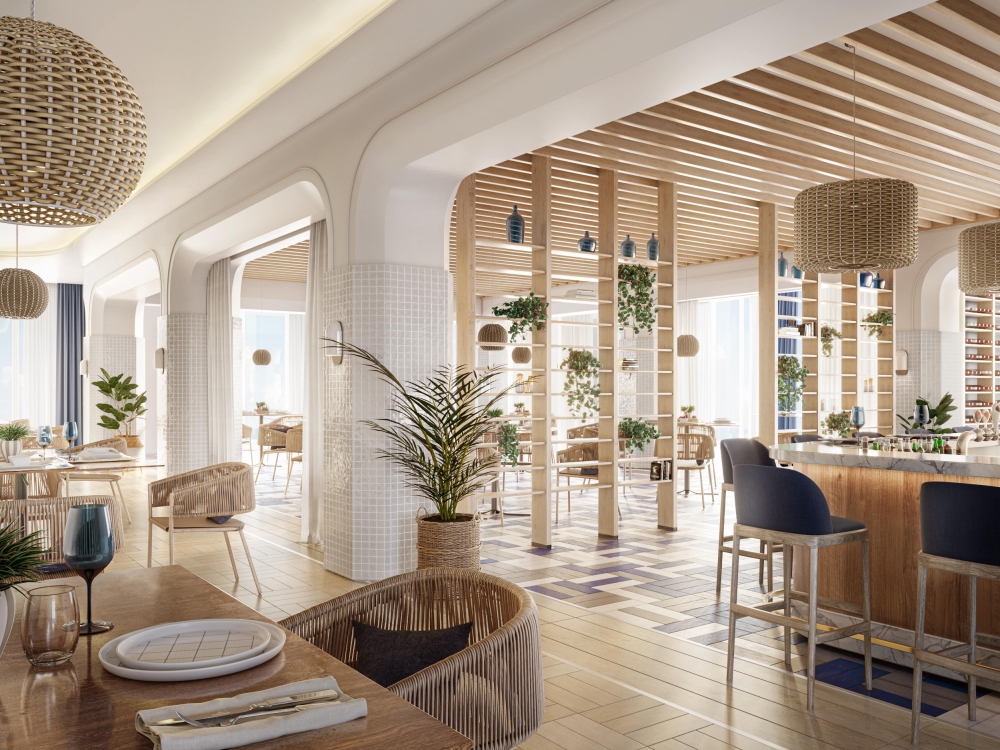 Oia signature restaurant at The Goldwynn Resort