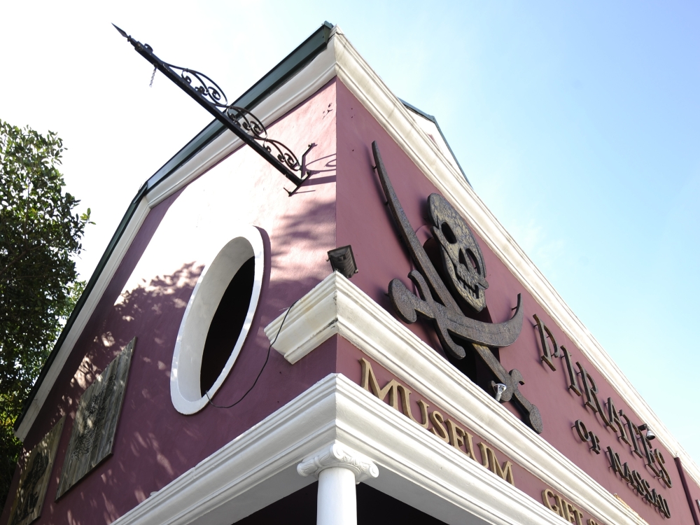 Exterior of the Pirates of Nassau Museum in Nassau, Bahamas.