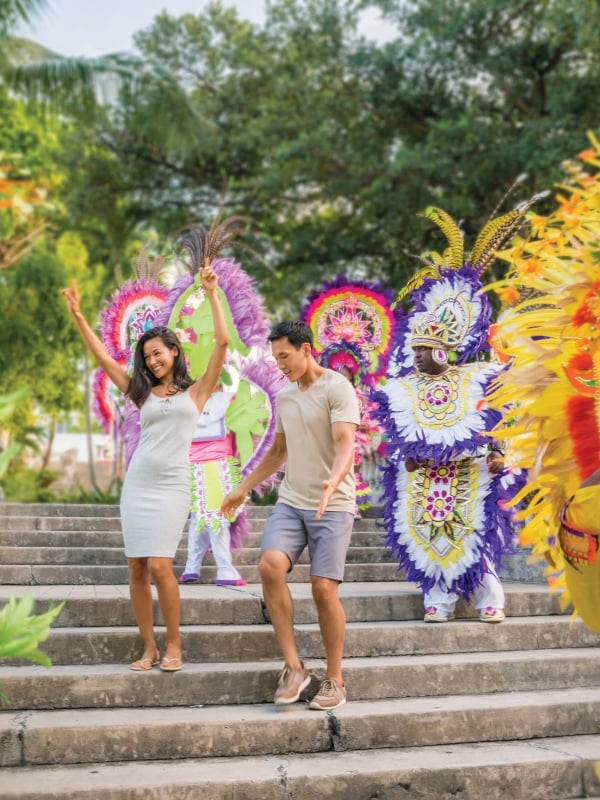 people celebrating Junkanoo